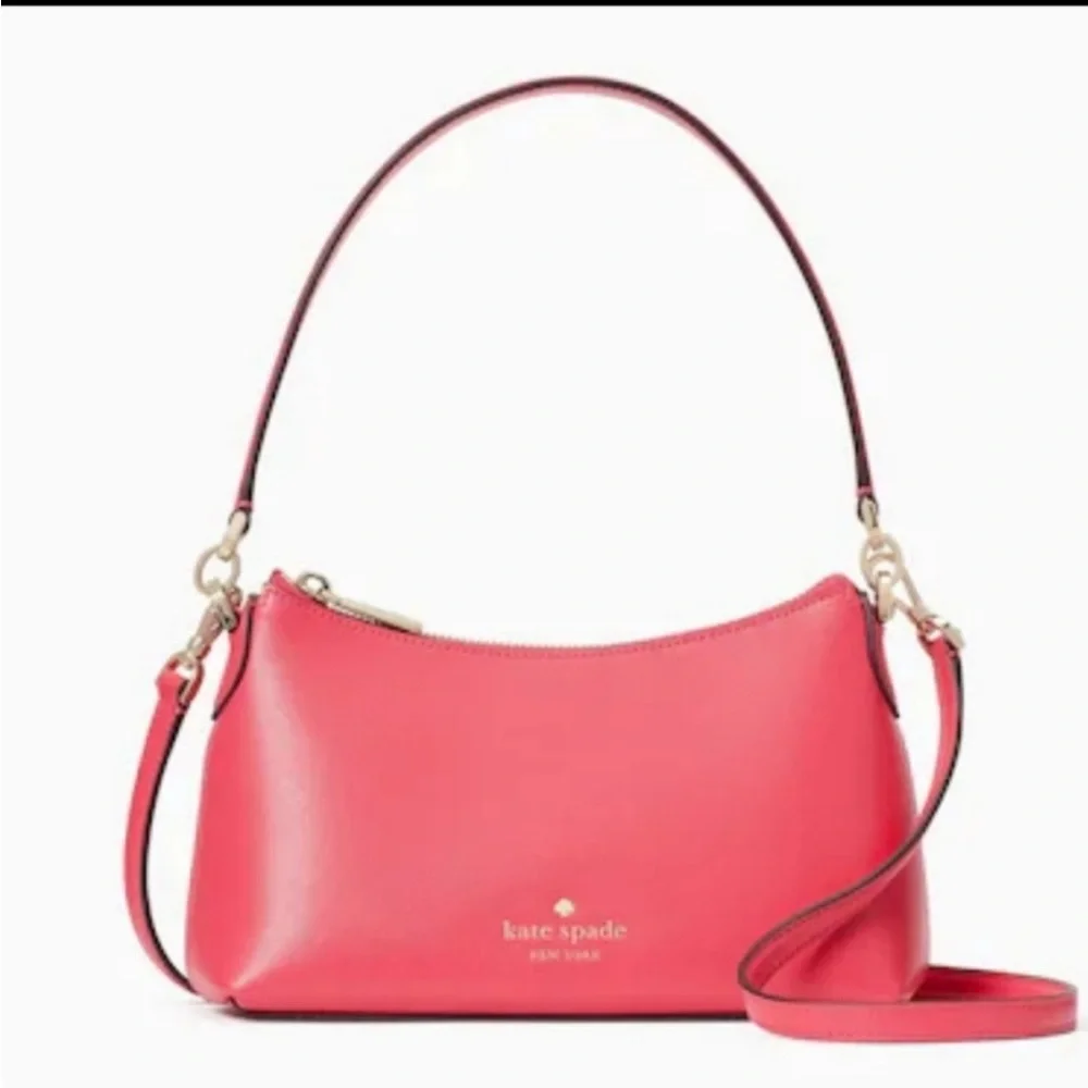 Kate Spade Sadie Small Shoulder Bag, Purse Bikini Pink Saffiano Leather NWT